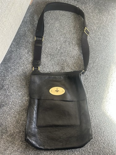 Mulberry black leather antony - black,