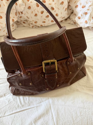 Mulberry oak croc bayswater - mulberry,