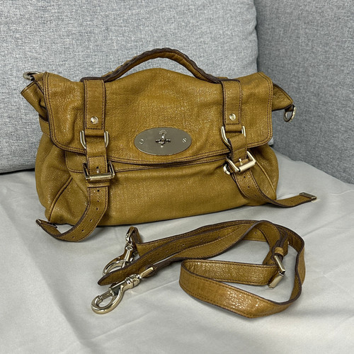 Mulberry leather brown medium - leather,