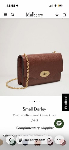 Mulberry medium darley bag - medium,