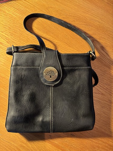 Mulberry small black pebbled - black,