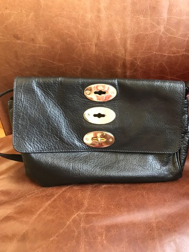 Mulberry bryn black pebbled - black,