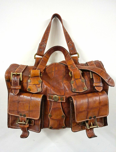 Mulberry brown leather croc - mulberry,